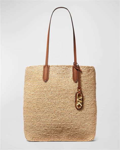 michael kors round straw bag|Michael Kors north south tote.